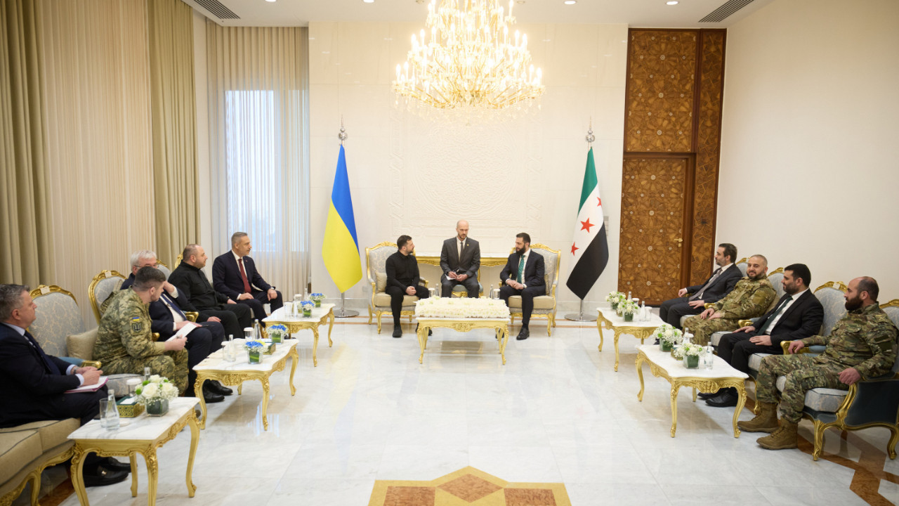 Bakan Fidan, Şara ve Zelenskiy Şam'da bir arada! Esad sonrası bölgeye ilk ziyaret