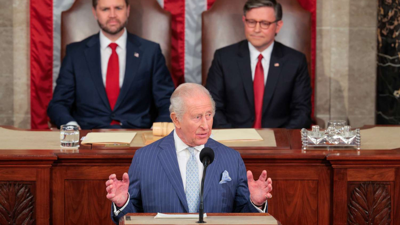 35 yıl sonra aynı kürsüde! Kral Charles'tan ABD Kongresi'nde "tehlikeli çağ" uyarısı