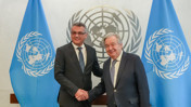 KKTC Cumhurbaşkanı, BM Genel Sekreteri ile g&ouml;r&uuml;şt&uuml;