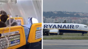Ryanair uçağında korkutan olay: Pencere yerinden çıktı, yolcu son anda kurtuldu
