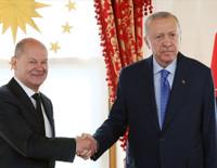 Cumhurbaşkanı Erdoğan, Almanya Başbakanı Olaf Scholz’u kabul etti