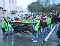 Audi Brüksel fabrikası çalışanlarından protesto