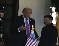 Zelenskiy ile bir araya gelen Trump: "Savaş bitsin istiyoruz"