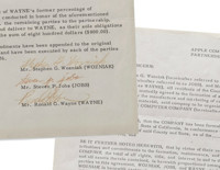 Apple’ın kuruluş belgesi milyon dolarlık açık artırmaya çıkıyor