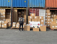 Ambarlı Limanı’nda kaçakçılık operasyonu: 94 milyon liralık ürün ele geçirildi
