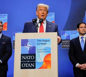 Trump, NATO Zirvesi'nde konuşuyor: İsrail ile İran arasındaki '12 gün savaşı'nın bittiğine inanıyoruz