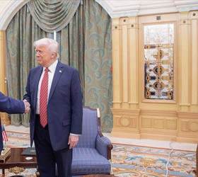 Trump ile Şara bir araya geldi