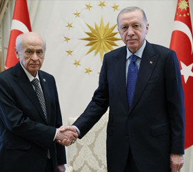Erdoğan-Bahçeli görüşmesi sona erdi