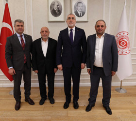 Bakan Işıkhan, Hak-İş Başkanı Arslan ile görüştü