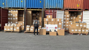 Ambarlı Limanı’nda kaçakçılık operasyonu: 94 milyon liralık ürün ele geçirildi