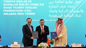 TOBB ile Suudi Arabistan Odalar Federasyonu arasında mutabakat zaptı