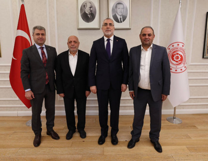 Bakan Işıkhan, Hak-İş Başkanı Arslan ile görüştü