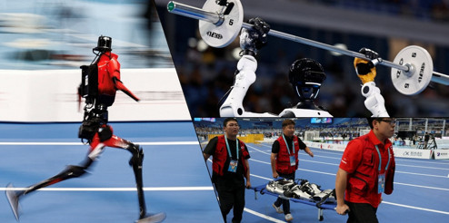 Dünya Robot Oyunları'nda ilginç anlar! Usian Bolt'u geçen de var, sedyelik olan da