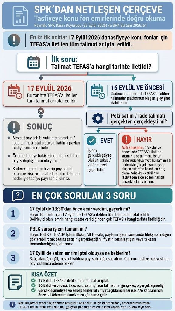 SPK'dan ödeme açıklaması: Tasfiye edilen fonlardaki varlıklar nasıl iade edilecek? - Resim: 6