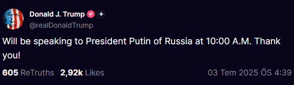 Trump'la Putin'den telefon görüşmesi - Resim : 1