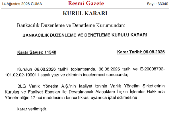 BDDK'dan dikkat çeken karar: Bir şirketin faaliyet izni iptal edildi - Resim : 2