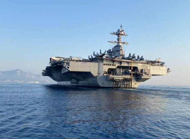 ABD'den, Kızıldeniz'de konuşlu USS Gerald R. Ford uçak gemisindeki yangınla ilgili açıklama