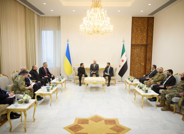 Bakan Fidan, Şara ve Zelenskiy Şam'da bir arada! Esad sonrası bölgeye ilk ziyaret