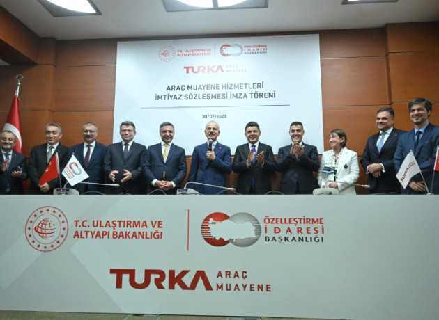 Türkiye'nin yeni nesil araç muayene sistemi için imtiyaz sözleşmesi imzalandı
