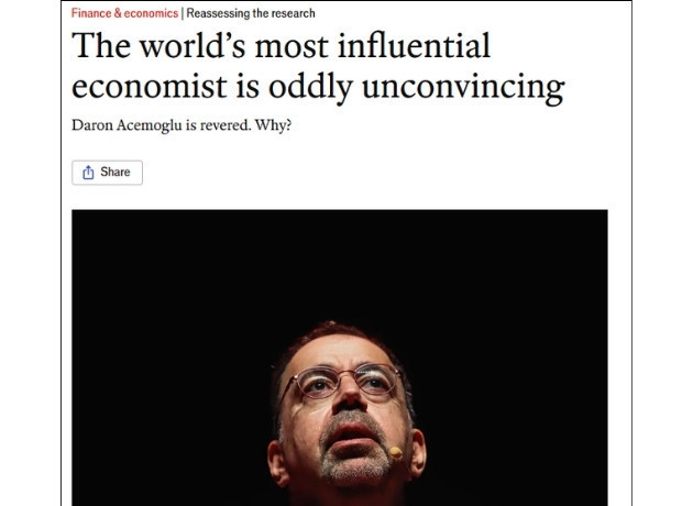 Daron Acemoğlu'ndan The Economist'e 3 maddede yanıt! 'Yapabileceğinizin en iyisi buysa...' - Resim : 1