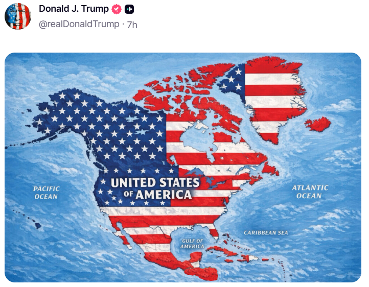 Trump'ın yeni haritası ortalığı karıştırdı: Meksika'dan sert tepki - Resim : 2
