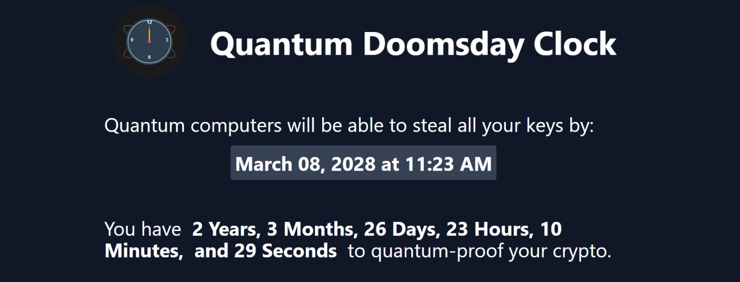 Yeni Kuantum Kıyamet Saati geri sayımı başlattı: Bitcoin anahtarları 2028’de kırılabilir - Resim : 1