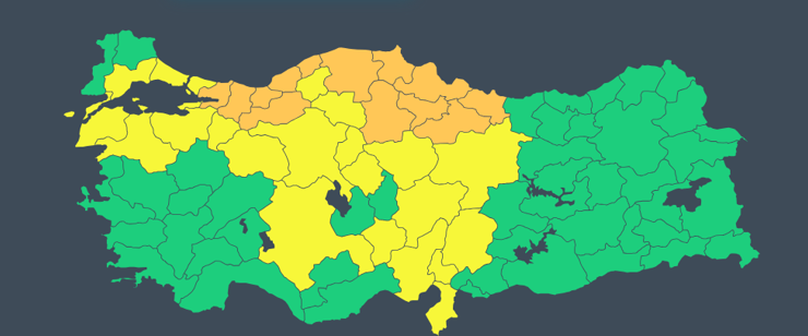 AFAD'dan kritik açıklama! 13 ilde turuncu, 22 ilde sarı kodlu hava uyarısı - Resim : 2