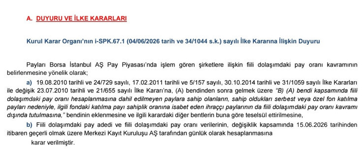 SPK'dan yeni hamle: Halka a&ccedil;ık şirketler i&ccedil;in fiili dolaşım kararı - Resim : 3
