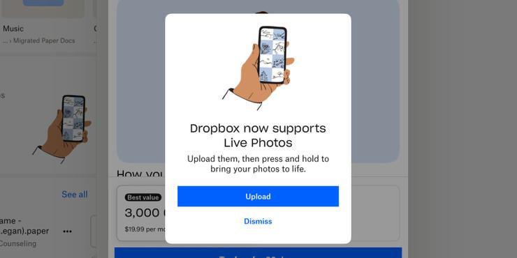 Dropbox, iPhone’un canlı fotoğraf özelliğine 10 yıl sonra kavuştu - Resim : 1