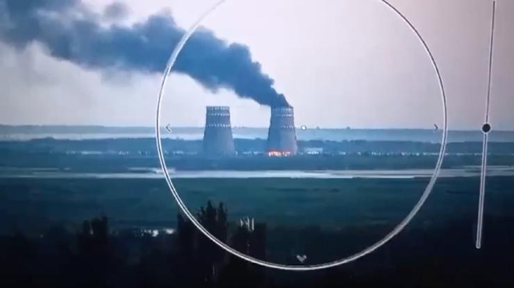 Zaporijya Nükleer Santrali'nin soğutma kulesinde yangın çıktı