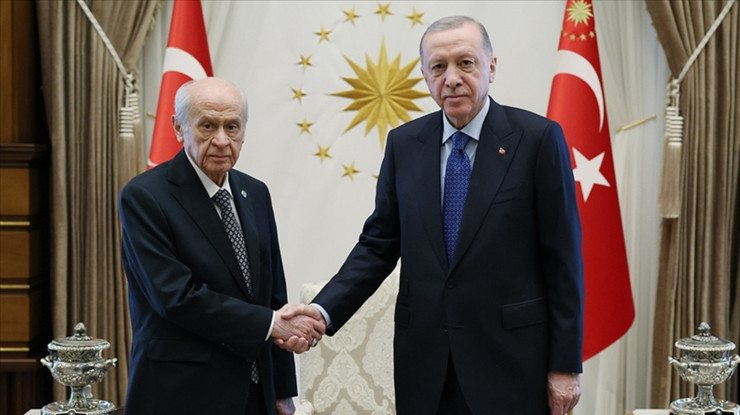 Erdoğan-Bahçeli görüşmesi sona erdi