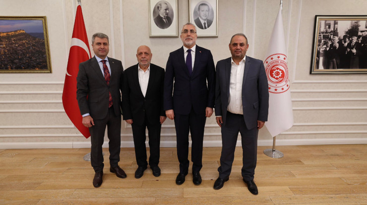 Bakan Işıkhan, Hak-İş Başkanı Arslan ile görüştü