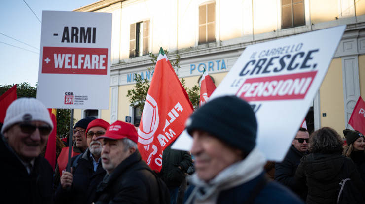 İtalya'da bütçe protestosu