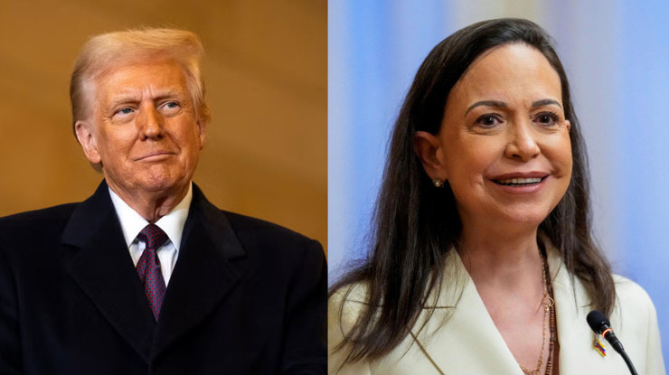 Venezuelalı muhalif lider Machado, Nobel Ödülü'nü Trump'a sundu