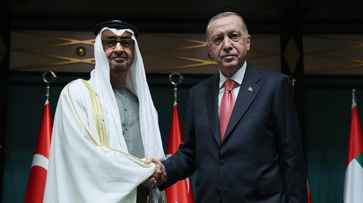 Cumhurbaşkanı Erdoğan, BAE Devlet Başkanı Al Nahyan ile görüştü