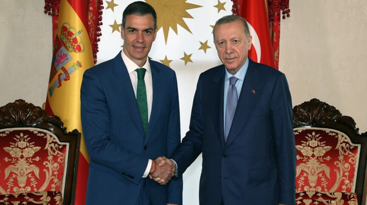 Cumhurbaşkanı Erdoğan, İspanya Başbakanı Pedro Sanchez ile görüştü
