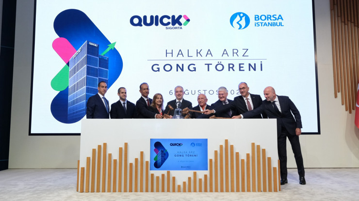 Quick Sigorta Borsa İstanbul'da! 3,7 milyar TL'lik halka arz tamamlandı