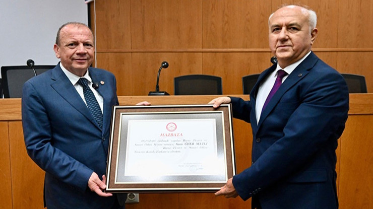 Bursa Ticaret ve Sanayi Odası'nda devir-teslim: Matlı göreve başladı