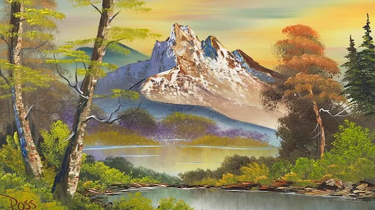 Bob Ross'un canlı yayında yaptığı tablo satışa çıkıyor: İşte fiyatı