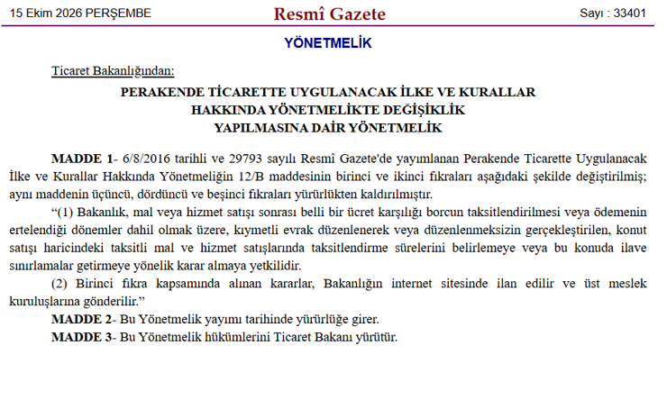 Taksitli alışverişte yeni dönem: Bakanlık sınırları değiştirebilecek - Resim : 3