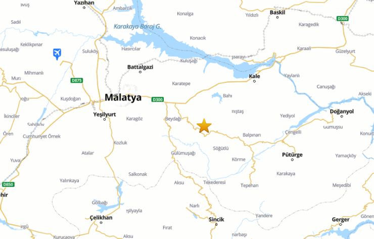 Malatya'da 5,6 b&uuml;y&uuml;kl&uuml;ğ&uuml;nde deprem - Resim : 1