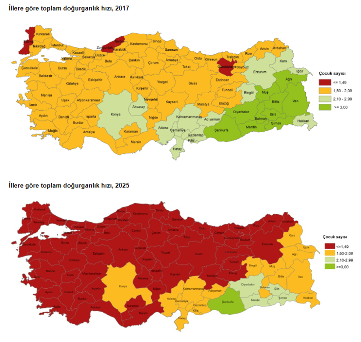 Türkiye'de doğurganlık hızı tarihin en düşüğünde - Resim : 4