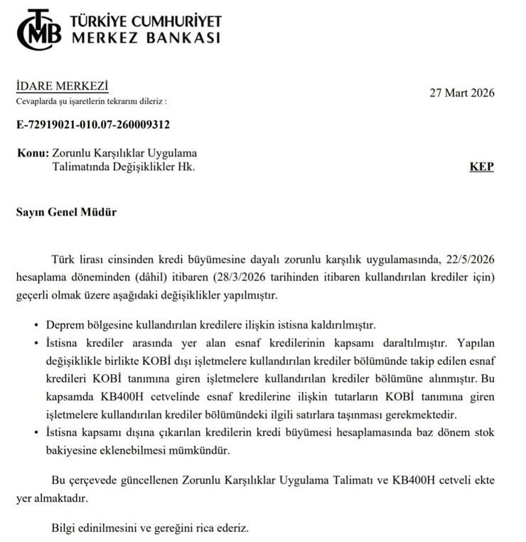 TCMB'den kredi adımı: Muafiyetler kaldırıldı, istisnalar daraltıldı - Resim : 2