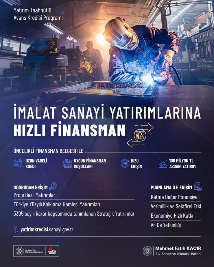 Yatırımları hızlandıracak yeni adım duyuruldu! 1 milyar liraya kadar finansman - Resim : 1