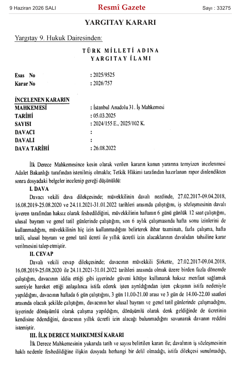 Milyonlarca çalışana Yargıtay'dan izin kararı: O günler artık yıllık izinden düşülmeyecek - Resim: 5