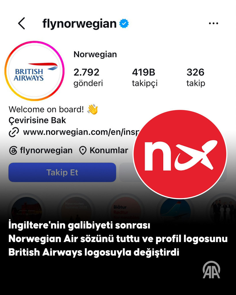 Maçı İngiltere kazandı, bahsi Norwegian Air kaybetti: Logo 24 saat değişti - Resim: 4