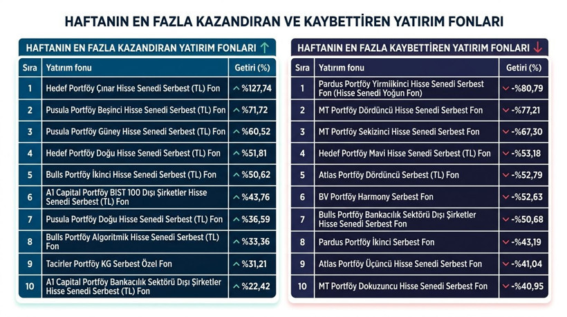 Bir fonda getiri yüzde 128'ye ulaştı! Fon piyasalarında haftalık tablo belli oldu - Resim: 10