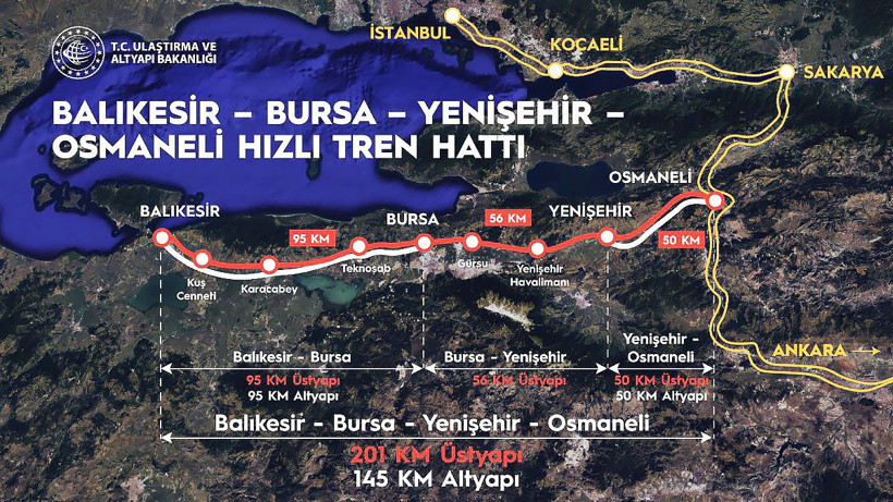 Yeni hızlı tren hattında test çalışmaları başlıyor: Yolculuk süresi 2 saat 15 dakikaya düşecek - Resim: 5